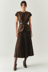 EXQUISE JOLIE BROWN DRESS